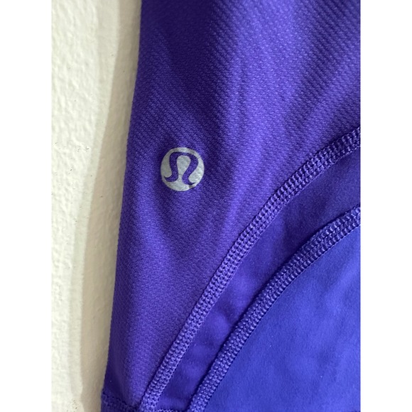 Lululemon Purple Crop Leggings Athletic Yoga‎ Running Pants with Pocket - Picture 4 of 8